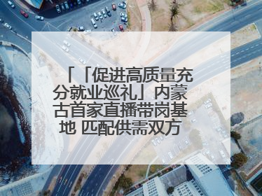 「促进高质量充分就业巡礼」内蒙古首家直播带岗基地 匹配供需双方 促进上岗就业