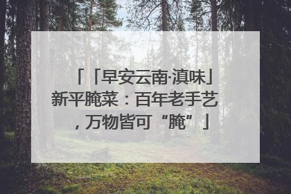 「早安云南·滇味」新平腌菜：百年老手艺，万物皆可“腌”