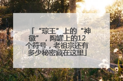 “琮王”上的“神徽”，陶罐上的12个符号，老祖宗还有多少秘密藏在这里