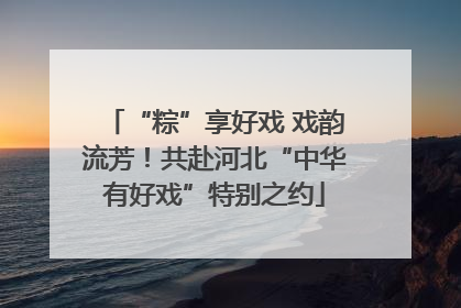 “粽”享好戏 戏韵流芳！共赴河北“中华有好戏”特别之约