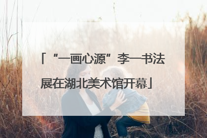 “一画心源”李一书法展在湖北美术馆开幕