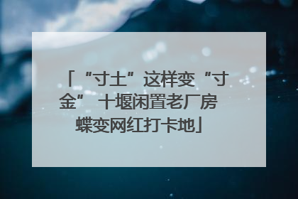 “寸土”这样变“寸金” 十堰闲置老厂房蝶变网红打卡地