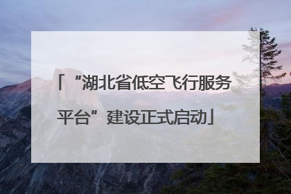 “湖北省低空飞行服务平台”建设正式启动