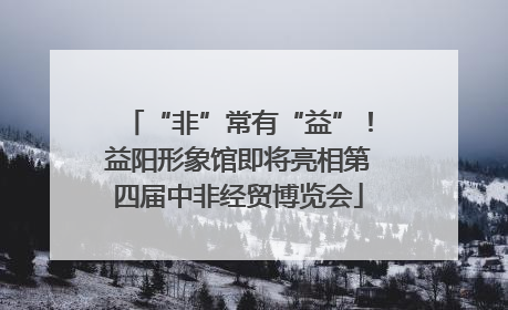 “非”常有“益”！益阳形象馆即将亮相第四届中非经贸博览会
