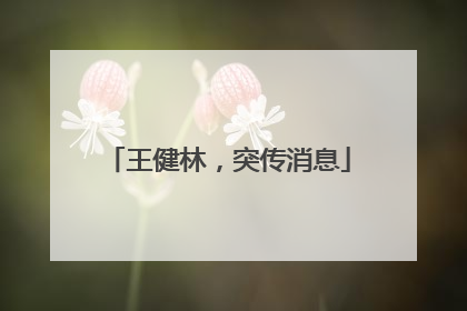王健林，突传消息