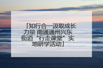 知行合一汲取成长力量 南通通州兴东街道“行走课堂”实地研学活动