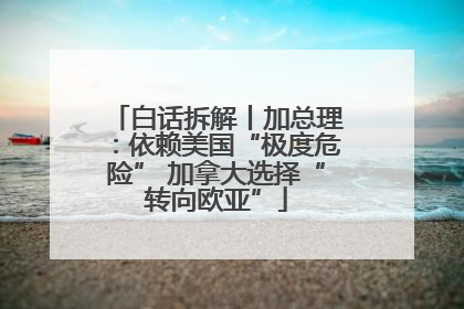 白话拆解丨加总理：依赖美国“极度危险” 加拿大选择“转向欧亚”