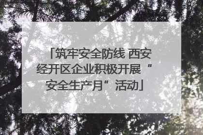 筑牢安全防线 西安经开区企业积极开展“安全生产月”活动