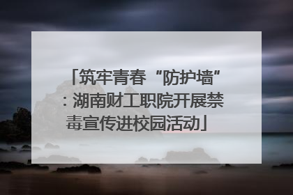 筑牢青春“防护墙”：湖南财工职院开展禁毒宣传进校园活动