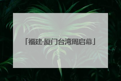 福建·厦门台湾周启幕