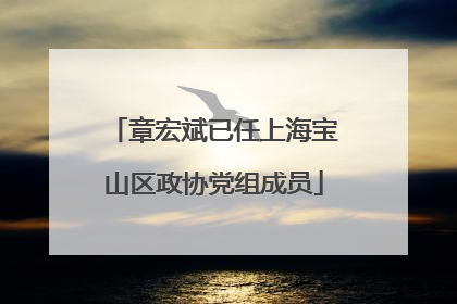 章宏斌已任上海宝山区政协党组成员