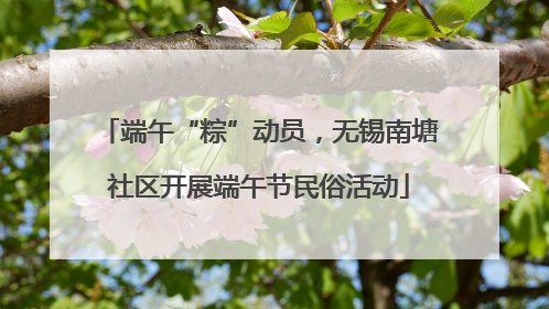 端午“粽”动员，无锡南塘社区开展端午节民俗活动