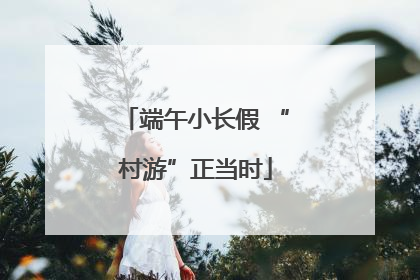端午小长假 “村游”正当时