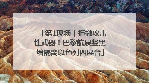 第1现场｜拒撤攻击性武器！巴黎航展竖黑墙隔离以色列四展台