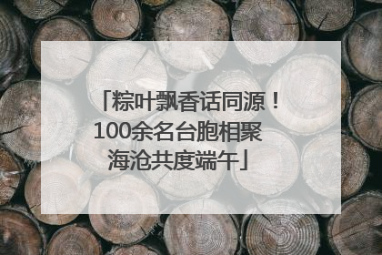 粽叶飘香话同源！100余名台胞相聚海沧共度端午