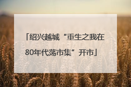 绍兴越城“重生之我在80年代荡市集”开市