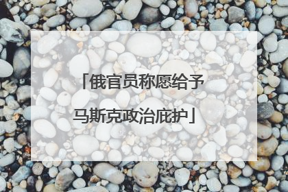 俄官员称愿给予马斯克政治庇护