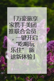 万豪旅享家携手美团推联合会员，一键开启 “吃喝玩乐住” 旅途新体验