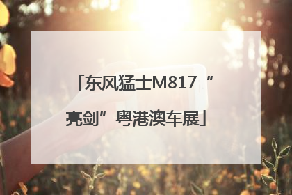 东风猛士M817“亮剑”粤港澳车展
