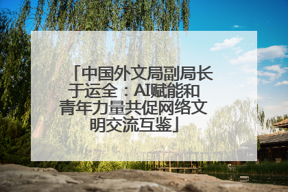 中国外文局副局长于运全：AI赋能和青年力量共促网络文明交流互鉴