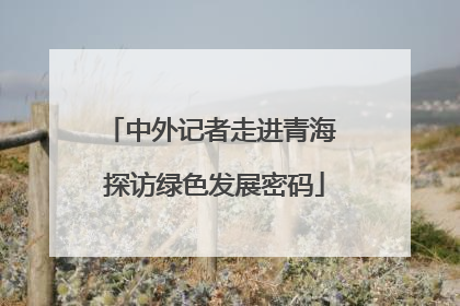 中外记者走进青海 探访绿色发展密码