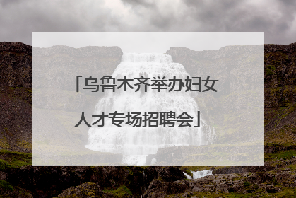 乌鲁木齐举办妇女人才专场招聘会