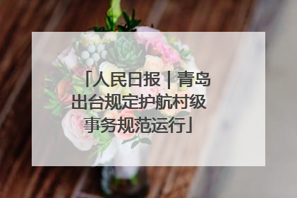 人民日报｜青岛出台规定护航村级事务规范运行