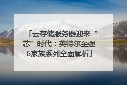 云存储服务器迎来“芯”时代：英特尔至强6家族系列全面解析