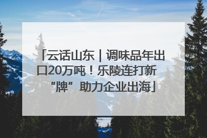 云话山东｜调味品年出口20万吨！乐陵连打新“牌”助力企业出海