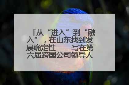 从“进入”到“融入”，在山东找到发展确定性——写在第六届跨国公司领导人青岛峰会开幕之际