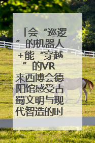 会“巡逻”的机器人+能“穿越”的VR 来西博会德阳馆感受古蜀文明与现代智造的时空对话｜西博视界