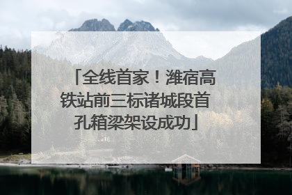 全线首家！潍宿高铁站前三标诸城段首孔箱梁架设成功