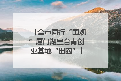 全市同行“围观”厦门湖里台青创业基地“出圈”