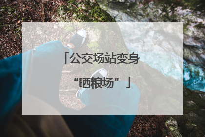 公交场站变身“晒粮场”