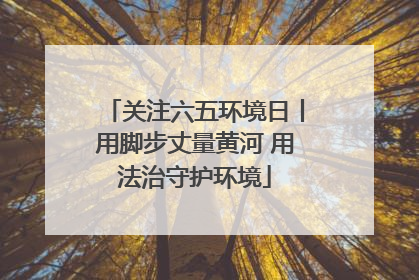 关注六五环境日丨用脚步丈量黄河 用法治守护环境