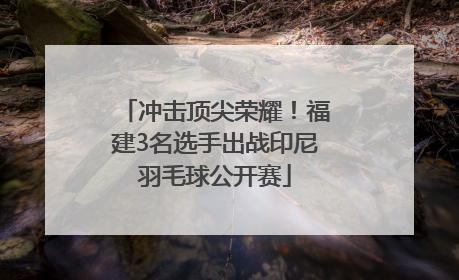 冲击顶尖荣耀！福建3名选手出战印尼羽毛球公开赛