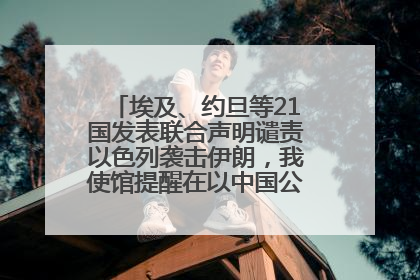 埃及、约旦等21国发表联合声明谴责以色列袭击伊朗，我使馆提醒在以中国公民尽快陆路离境