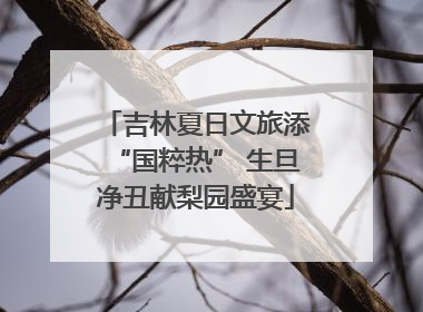 吉林夏日文旅添“国粹热” 生旦净丑献梨园盛宴