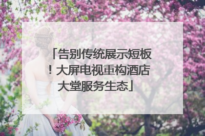 告别传统展示短板！大屏电视重构酒店大堂服务生态