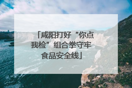 咸阳打好“你点我检”组合拳守牢食品安全线