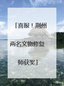 喜报！荆州两名文物修复师获奖