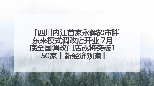 四川内江首家永辉超市胖东来模式调改店开业 7月底全国调改门店或将突破150家丨新经济观察