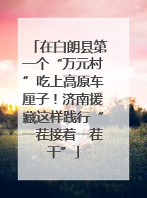在白朗县第一个“万元村”吃上高原车厘子！济南援藏这样践行“一茬接着一茬干”