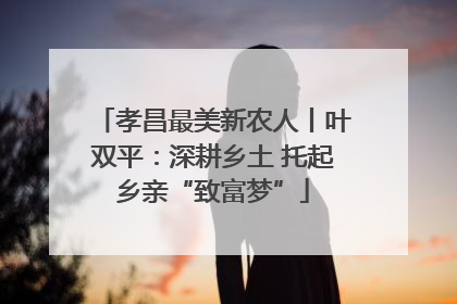 孝昌最美新农人丨叶双平：深耕乡土 托起乡亲“致富梦”