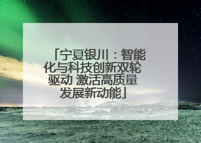 宁夏银川：智能化与科技创新双轮驱动 激活高质量发展新动能