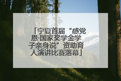 宁夏首届“感党恩·国家奖学金学子亲身说”资助育人演讲比赛落幕