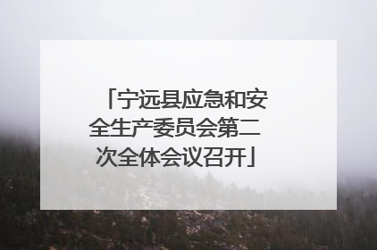 宁远县应急和安全生产委员会第二次全体会议召开