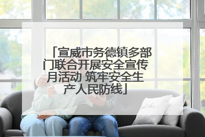 宣威市务德镇多部门联合开展安全宣传月活动 筑牢安全生产人民防线