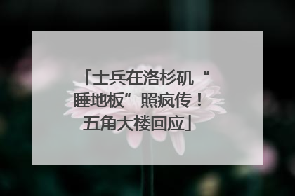 士兵在洛杉矶“睡地板”照疯传！五角大楼回应