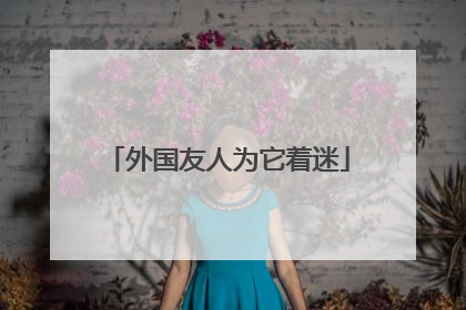 外国友人为它着迷